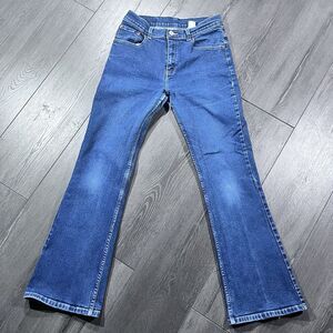 Levis Jeans Womens 16 Juniors Blue Boot Cut‎ Medium Wash Denim USA 28x29